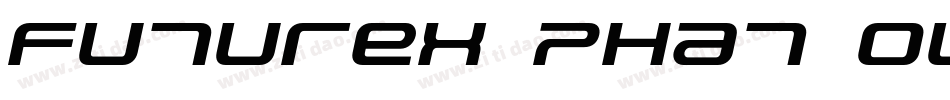 Futurex Phat Outline Italic字体转换